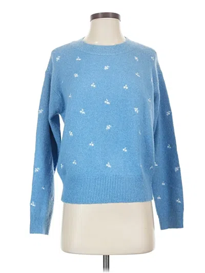Pre-owned Ann Taylor Pullover Sweater In Blue