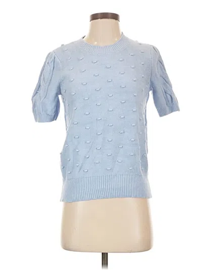Pre-owned Ann Taylor Pullover Sweater In Blue
