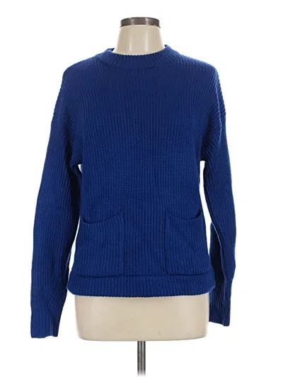 Pre-owned Ann Taylor Pullover Sweater In Blue