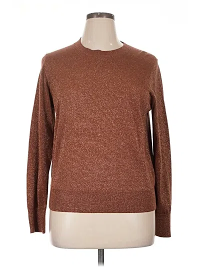 Pre-owned Ann Taylor Pullover Sweater In Brown