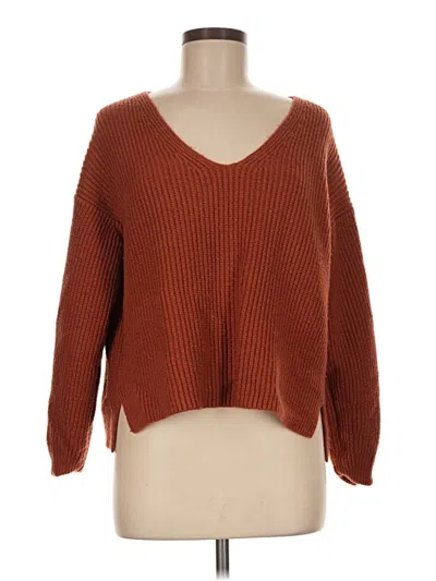 Pre-owned Ann Taylor Pullover Sweater In Brown
