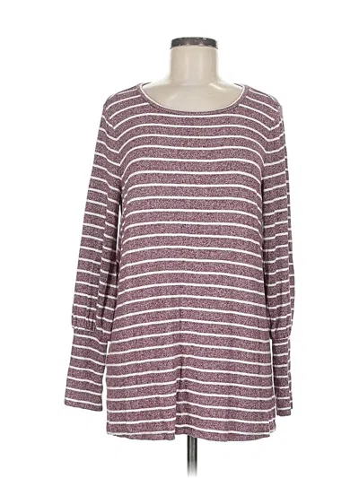 Pre-owned Ann Taylor Pullover Sweater In Burgundy