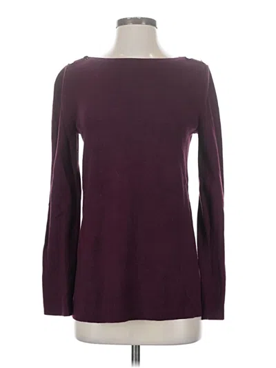 Pre-owned Ann Taylor Pullover Sweater In Burgundy