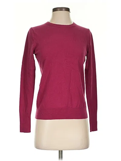 Pre-owned Ann Taylor Pullover Sweater In Burgundy