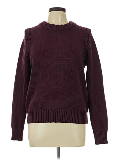 Pre-owned Ann Taylor Pullover Sweater In Burgundy