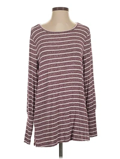 Pre-owned Ann Taylor Pullover Sweater In Burgundy