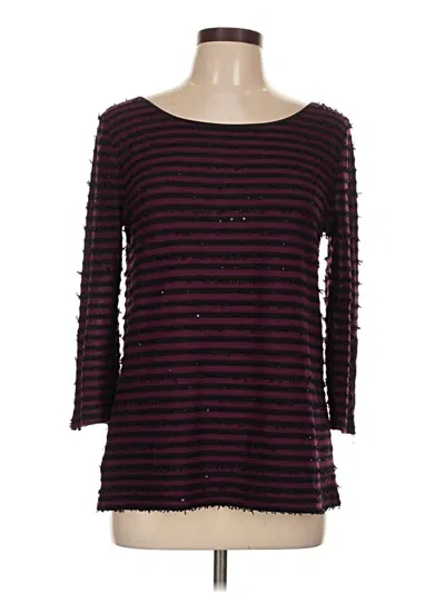 Pre-owned Ann Taylor Pullover Sweater In Burgundy