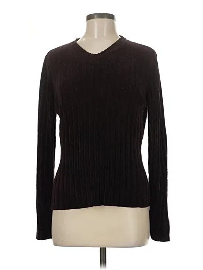 Pre-owned Ann Taylor Pullover Sweater In Burgundy