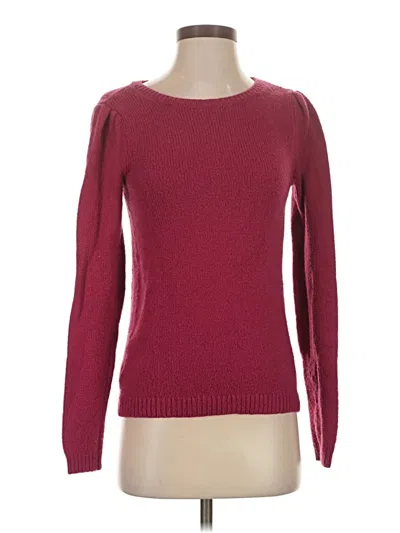 Pre-owned Ann Taylor Pullover Sweater In Burgundy