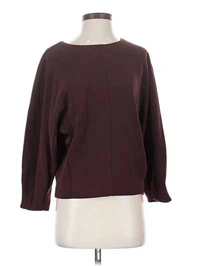 Pre-owned Ann Taylor Pullover Sweater In Burgundy