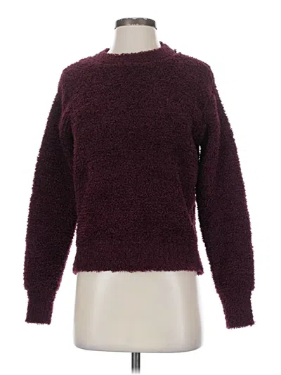 Pre-owned Ann Taylor Pullover Sweater In Burgundy