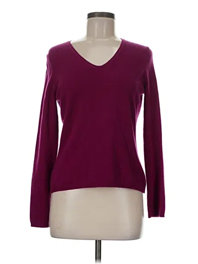 Pre-owned Ann Taylor Pullover Sweater In Burgundy