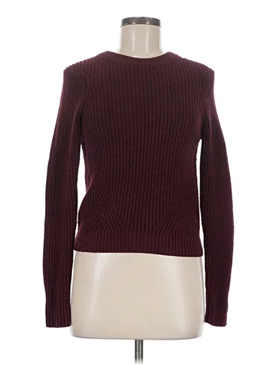 Pre-owned Ann Taylor Pullover Sweater In Burgundy