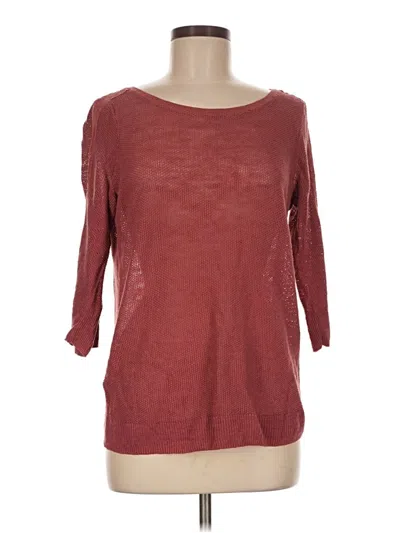 Pre-owned Ann Taylor Pullover Sweater In Burgundy