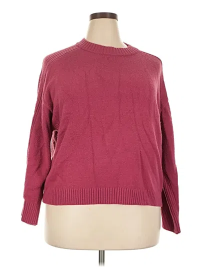 Pre-owned Ann Taylor Pullover Sweater In Burgundy