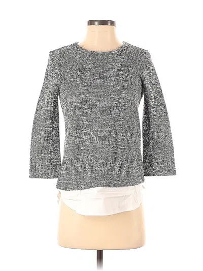 Pre-owned Ann Taylor Pullover Sweater In Gray
