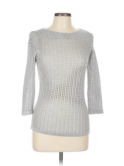 Pre-owned Ann Taylor Pullover Sweater In Gray