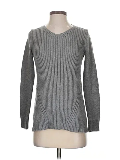 Pre-owned Ann Taylor Pullover Sweater In Gray