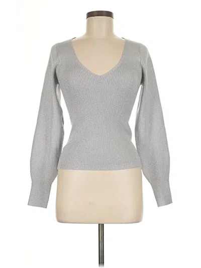 Pre-owned Ann Taylor Pullover Sweater In Gray