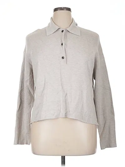 Pre-owned Ann Taylor Pullover Sweater In Gray