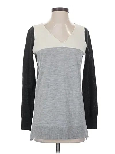 Pre-owned Ann Taylor Pullover Sweater In Gray