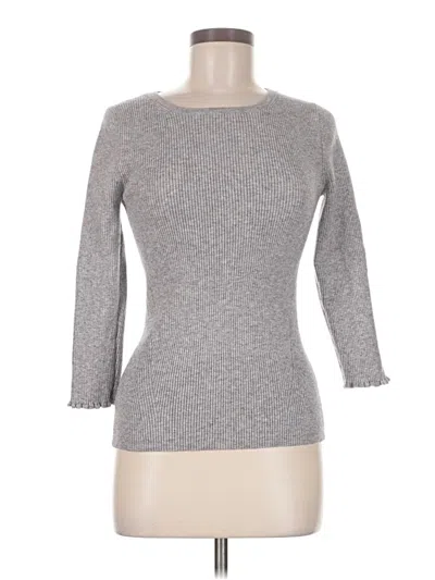 Pre-owned Ann Taylor Pullover Sweater In Gray