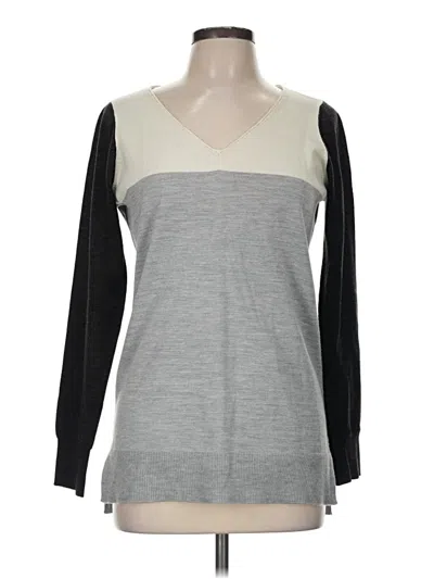 Pre-owned Ann Taylor Pullover Sweater In Gray