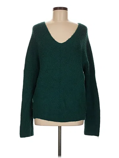 Pre-owned Ann Taylor Pullover Sweater In Green