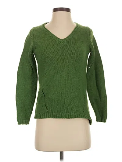 Pre-owned Ann Taylor Pullover Sweater In Green