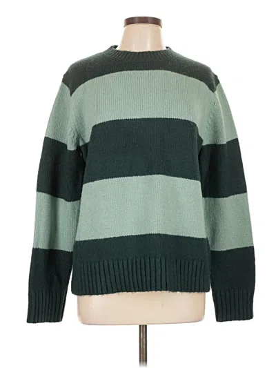 Pre-owned Ann Taylor Pullover Sweater In Green