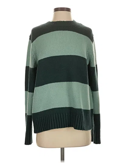 Pre-owned Ann Taylor Pullover Sweater In Green