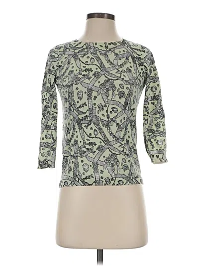 Pre-owned Ann Taylor Pullover Sweater In Green
