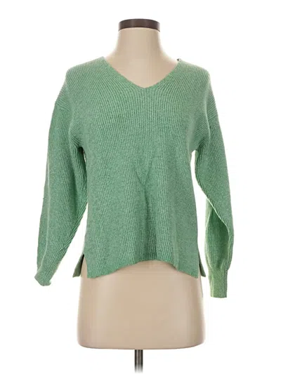Pre-owned Ann Taylor Pullover Sweater In Green