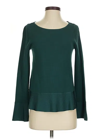 Pre-owned Ann Taylor Pullover Sweater In Green