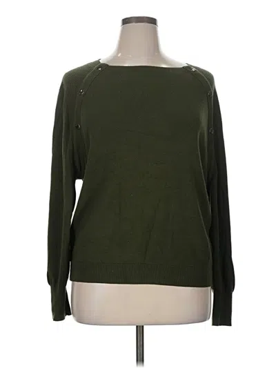 Pre-owned Ann Taylor Pullover Sweater In Green