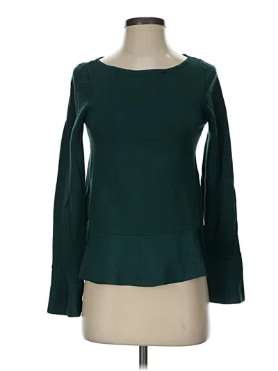 Pre-owned Ann Taylor Pullover Sweater In Green