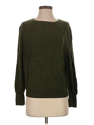Pre-owned Ann Taylor Pullover Sweater In Green