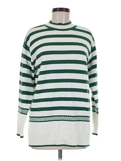 Pre-owned Ann Taylor Pullover Sweater In Green