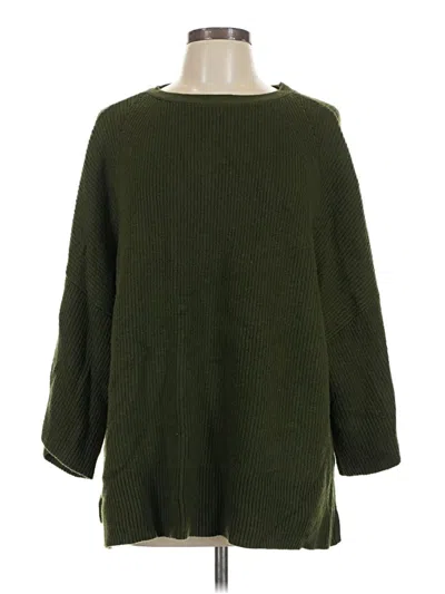 Pre-owned Ann Taylor Pullover Sweater In Green