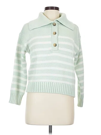 Pre-owned Ann Taylor Pullover Sweater In Green