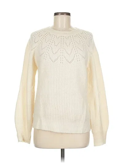 Pre-owned Ann Taylor Pullover Sweater In Ivory