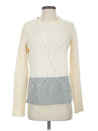 Pre-owned Ann Taylor Pullover Sweater In Ivory