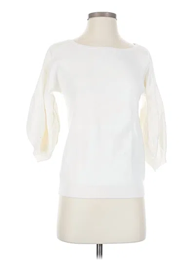 Pre-owned Ann Taylor Pullover Sweater In Ivory
