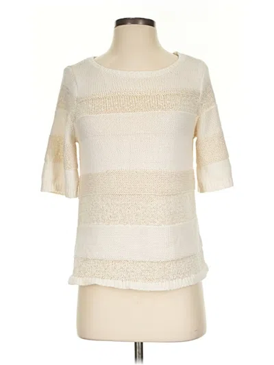 Pre-owned Ann Taylor Pullover Sweater In Ivory