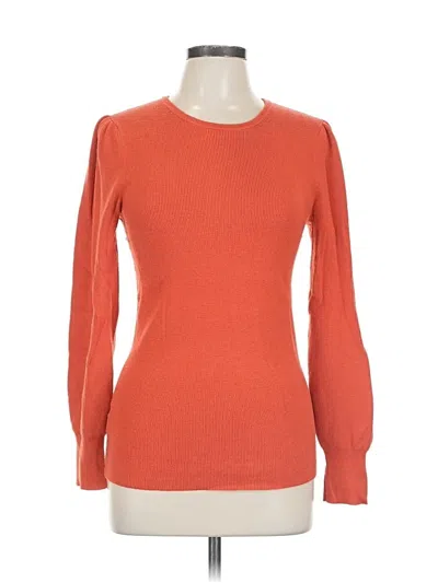 Pre-owned Ann Taylor Pullover Sweater In Orange