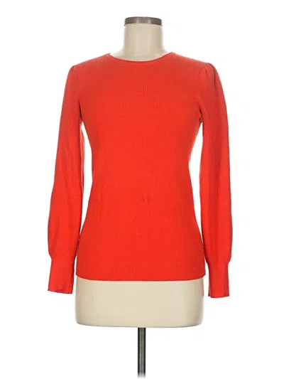Pre-owned Ann Taylor Pullover Sweater In Orange