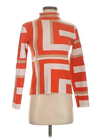 Pre-owned Ann Taylor Pullover Sweater In Orange