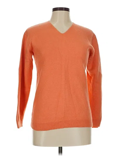 Pre-owned Ann Taylor Pullover Sweater In Orange
