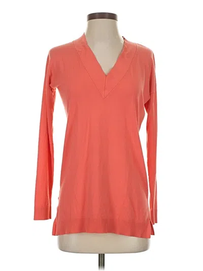 Pre-owned Ann Taylor Pullover Sweater In Orange