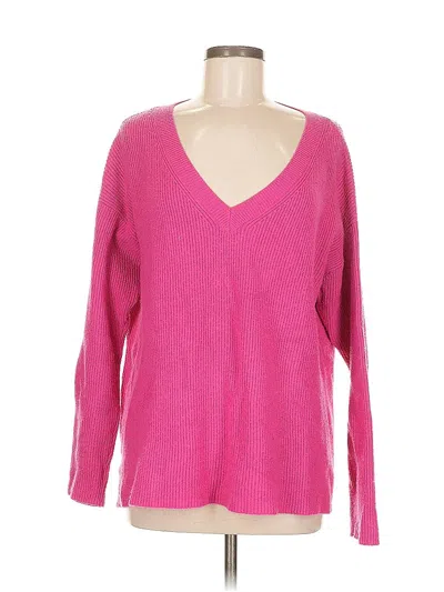 Pre-owned Ann Taylor Pullover Sweater In Pink